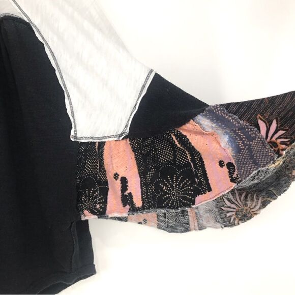 We The Free Free People Friday Fever Mixed Media Top - Picture 10 of 13